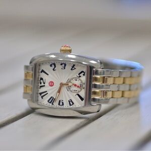 Beautiful Michele watch with the additional band Gently used Minor scratches